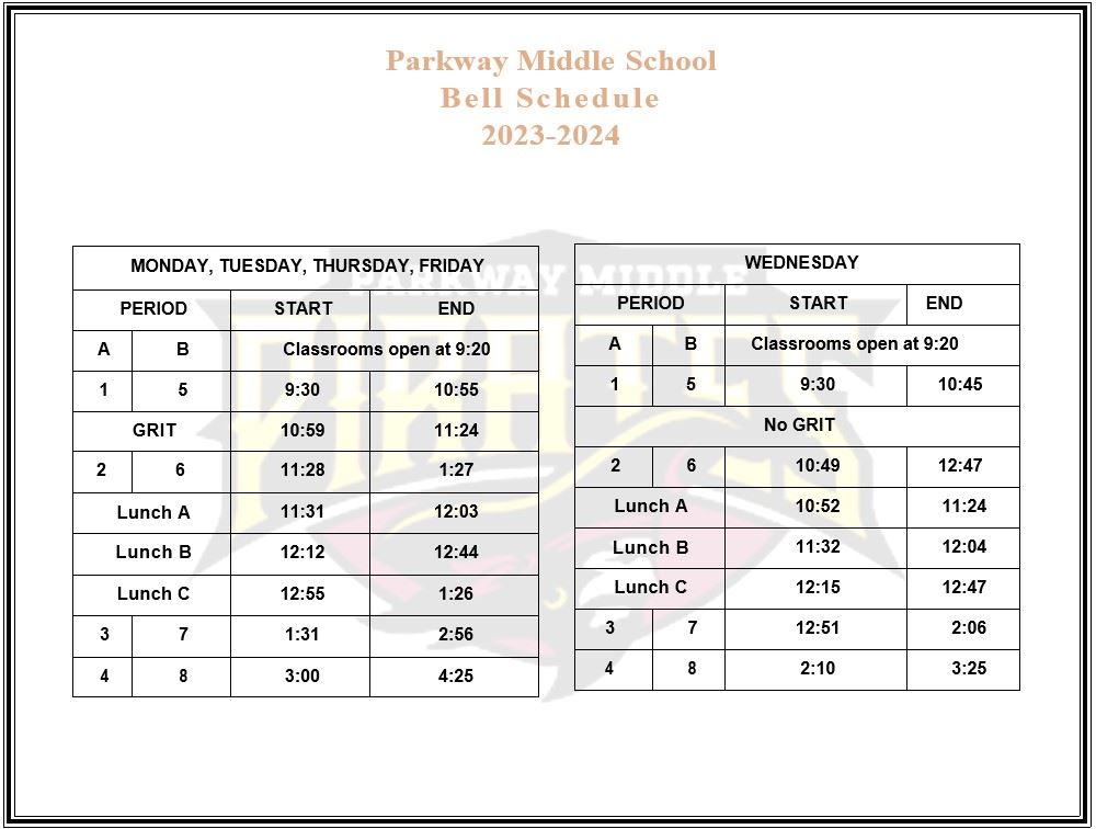 Bell Schedule / Home